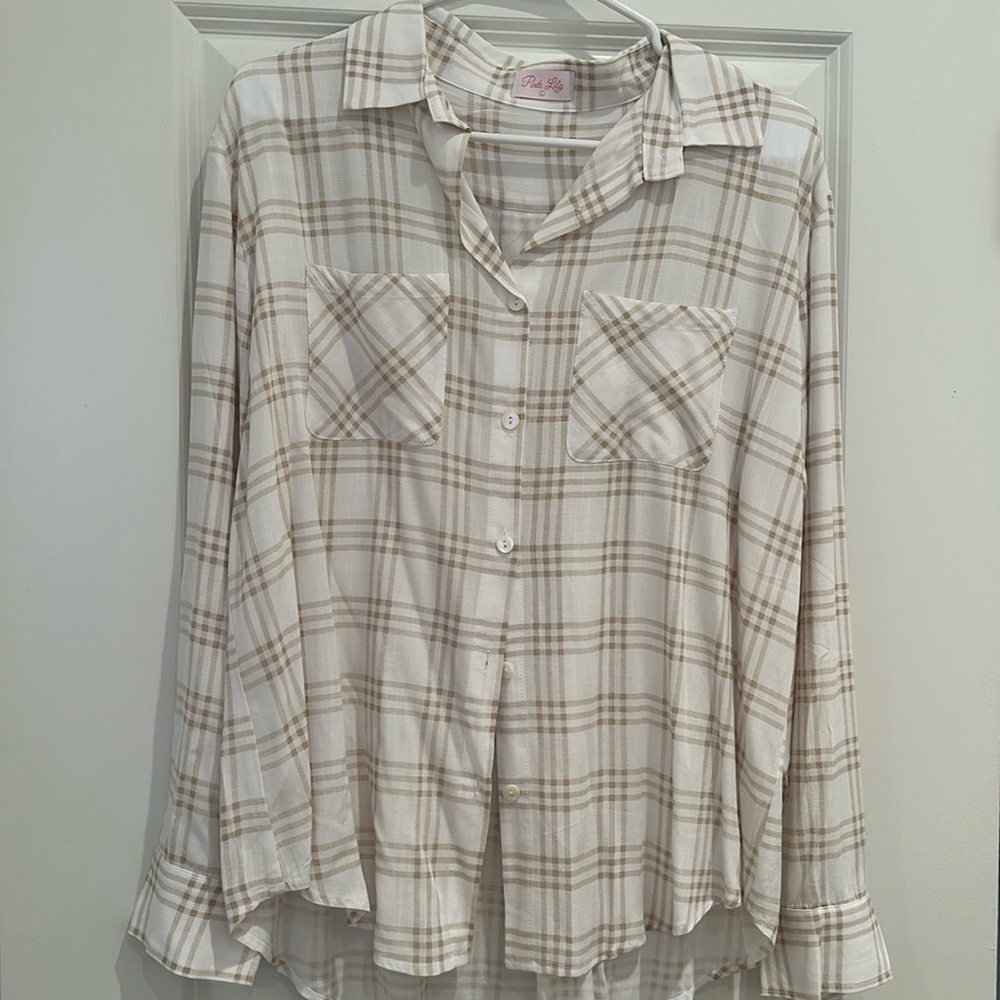 Plaid Button-up Shirt